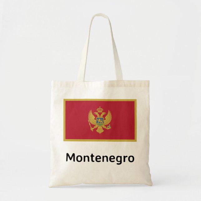 Montenegro Flag Tote Bag (Front)