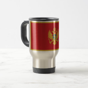 Montenegro Flag Travel Mug