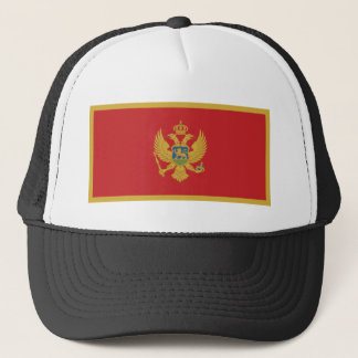 Montenegro flag trucker hat