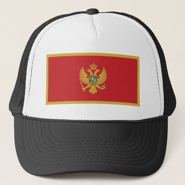 Montenegro flag trucker hat (Front)