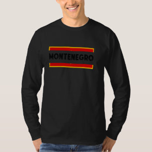 Montenegro Flag Vintage Montenegrin Roots Monteneg T-Shirt