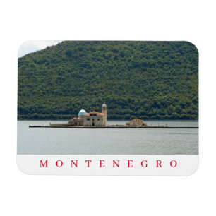 Montenegro island church view magnet