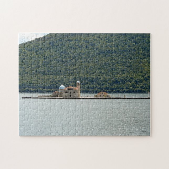 Montenegro island church view puzzle (Horizontal)