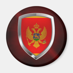 Montenegro Metallic Emblem Magnet