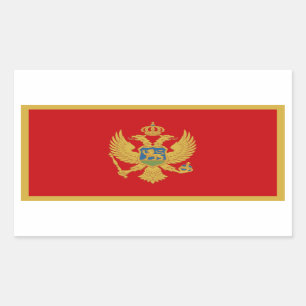 Montenegro/Montenegrin Flag Rectangular Sticker
