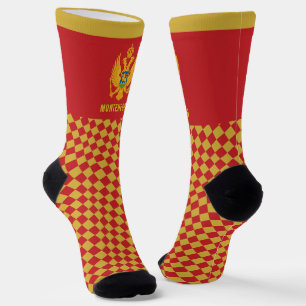 Montenegro Socks, Montenegro flag fashion / sports Socks