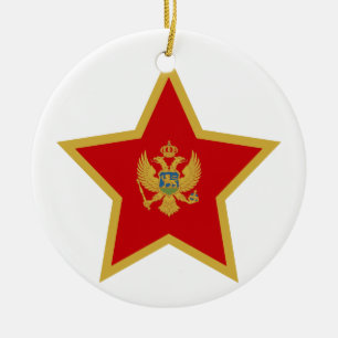 Montenegro Star Ceramic Tree Decoration