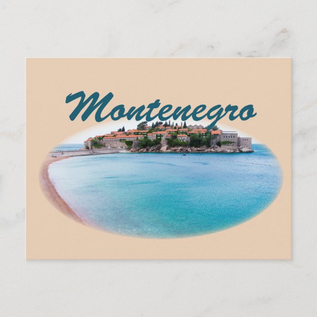 Montenegro: Sveti Stefan Postcard (Front)