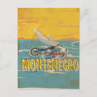 Montenegro vintage travel poster