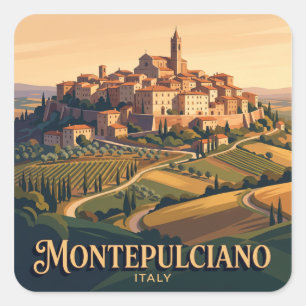 Montepulciano Italy Square Sticker