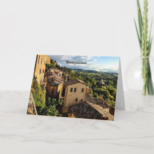 Montepulciano, Toscana, Italy Card