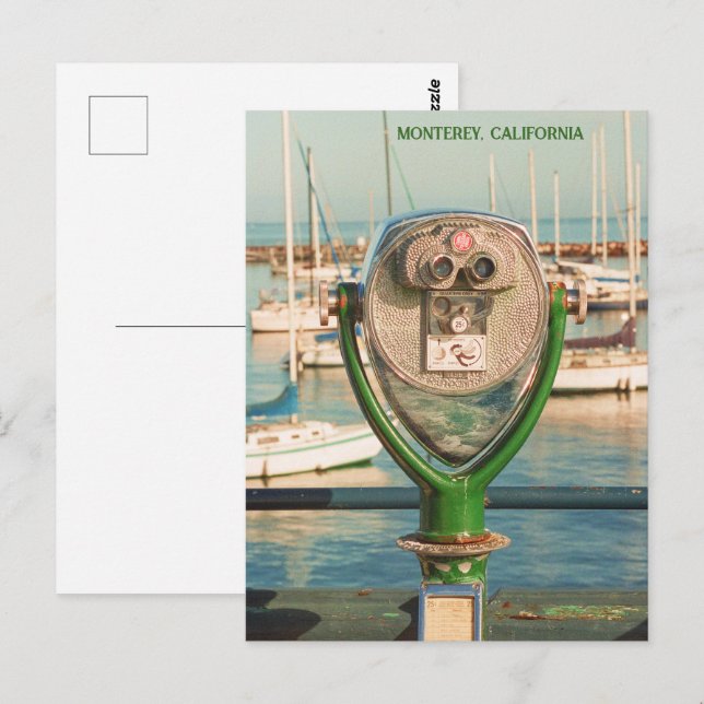 Monterey Bay California | Film Photography | Wharf Postcard (Front/Back)