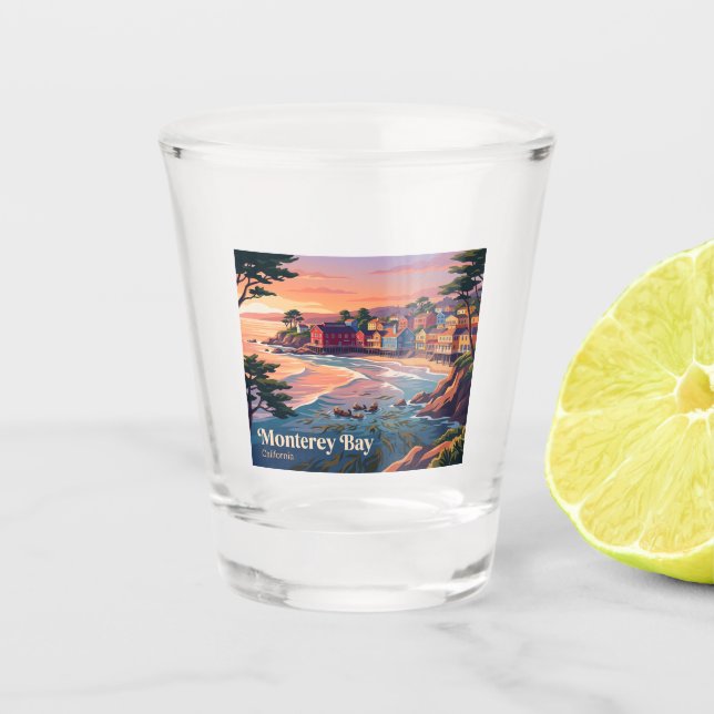 Monterey Bay California Shot Glass (Front)