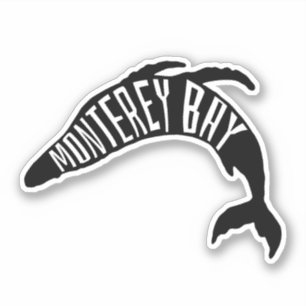 Monterey Bay, California Whale Outline - Travel
