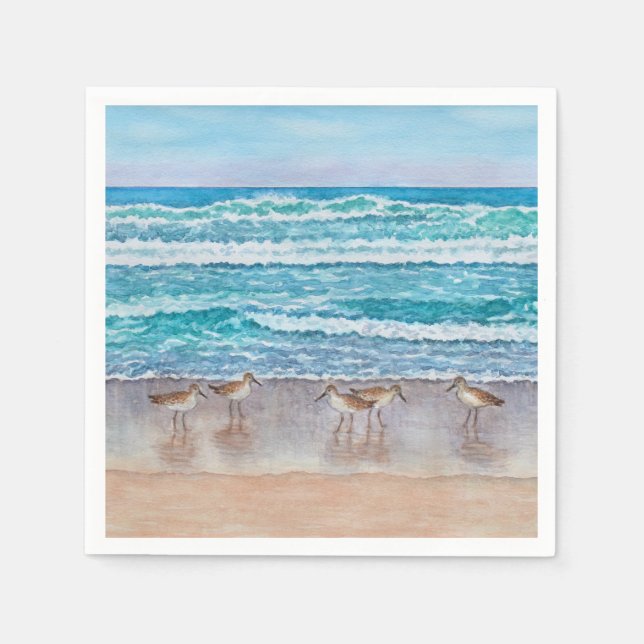 Monterey Bay Sandpipers Napkin (Front)
