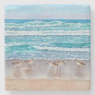 Monterey Bay Sandpipers Stone Coaster