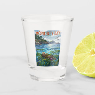 Monterey Bay Sea Otter California Shot Glass