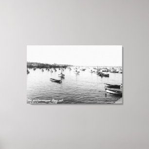 Monterey, CA - Bay with Hundreds of Wooden Boats Canvas Print