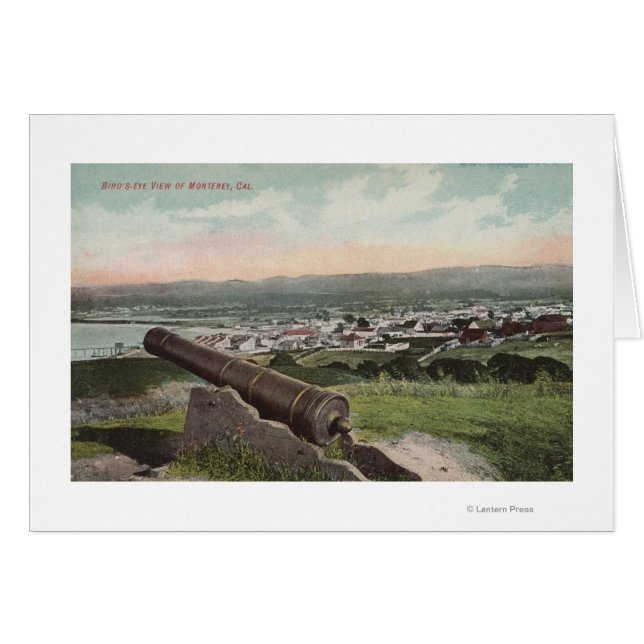 Monterey, CA - Bird's Eye View of Monterey (Front Horizontal)