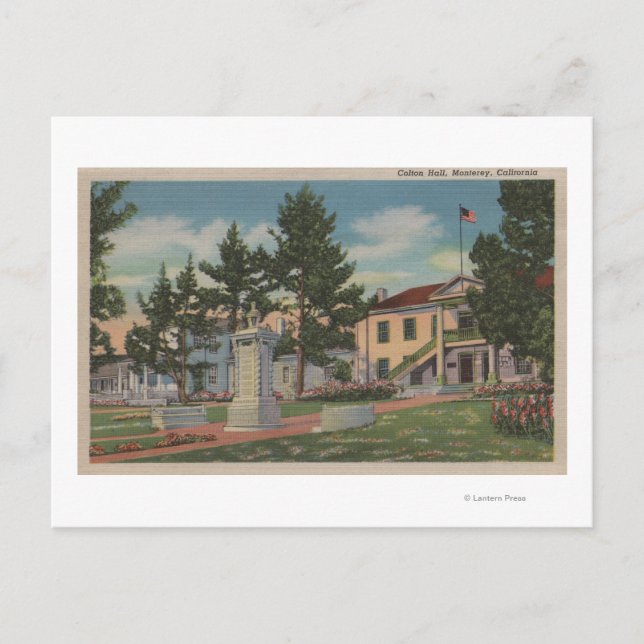 Monterey, CA - Colton Hall View and Grounds Postcard (Front)
