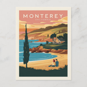 Monterey  California Beach Postcard