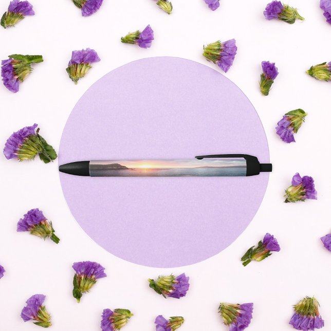 Monterey California Beach Sunset Photo Black Ink Pen (Creator Uploaded)