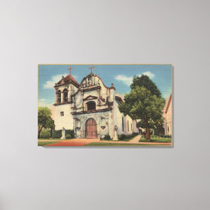 Monterey, California View of Royal Presido Chape Canvas Print