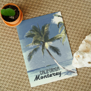 Monterey California Vintage Beach Travel Art Postcard