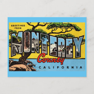 Monterey California Vintage Greeting Postcard