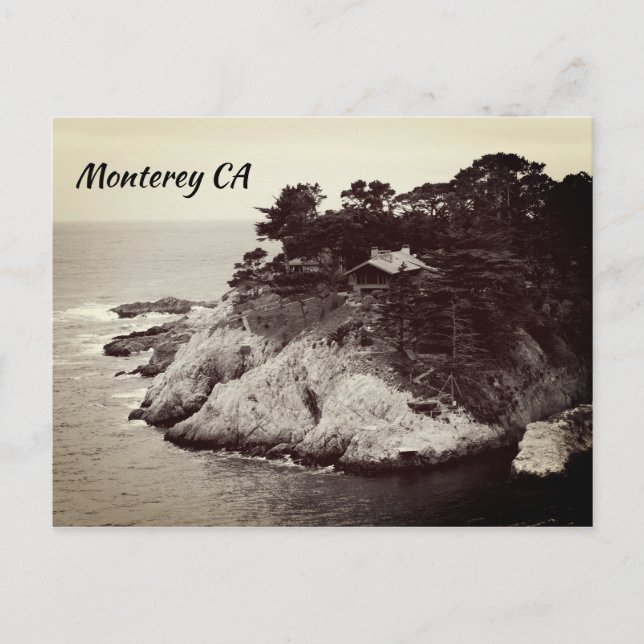 Monterey California Vintage Style Postcard (Front)