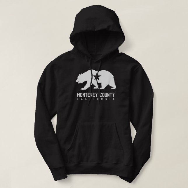 Monterey County Winery California Wine Lovers Flag Hoodie (Design Front)