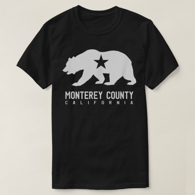 Monterey County Winery California Wine Lovers Flag T-Shirt (Design Front)