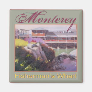 Monterey Fishermans Wharf Scenic California Coast Magnet