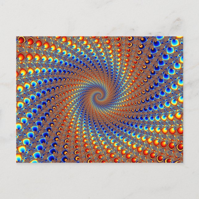 Monterey Fractal Art Postcard (Front)