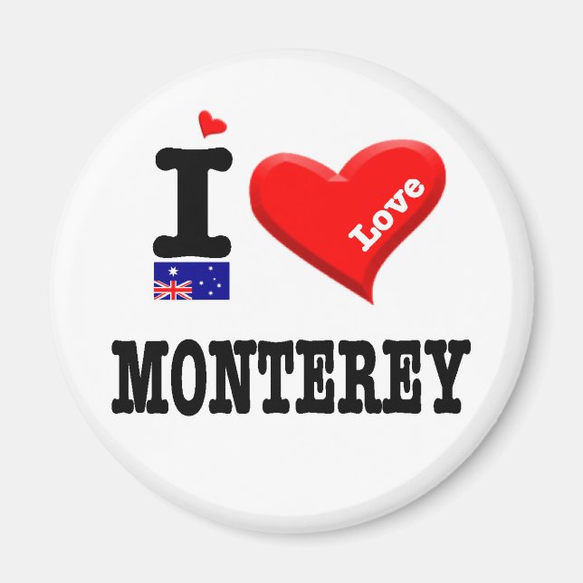 MONTEREY - I Love Magnet (Front)