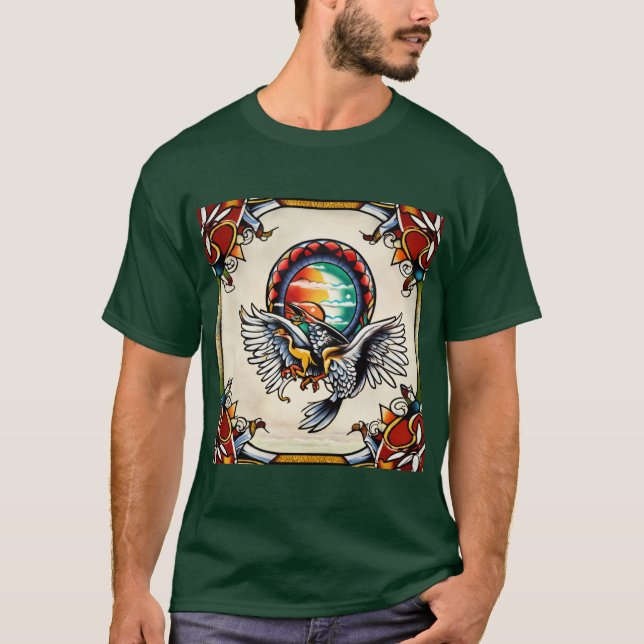 Monterey Tropics: Sailor Jerry x Ed Hardy Tattoo T-Shirt (Front)