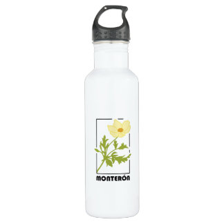 Monterón flower stamped steel bottle
