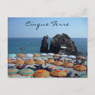 monterosso umbrellas postcard