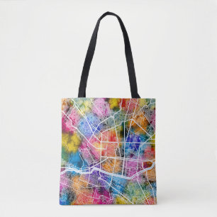 Monterrey Mexico City Map Tote Bag