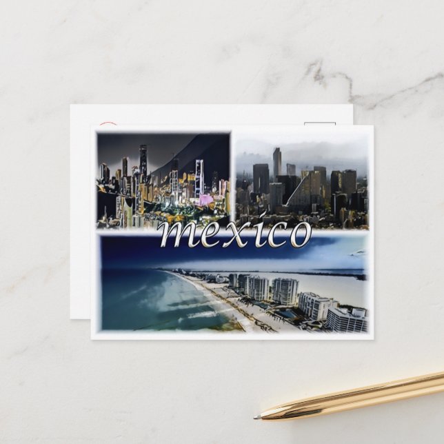 Monterrey - Mexico - Mosaic - Postcard (Front/Back In Situ)
