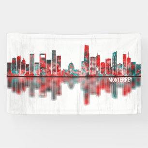 Monterrey Mexico Skyline Banner