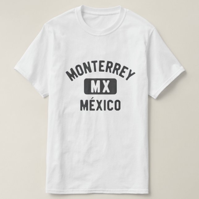 Monterrey MX White T-Shirt  (Design Front)