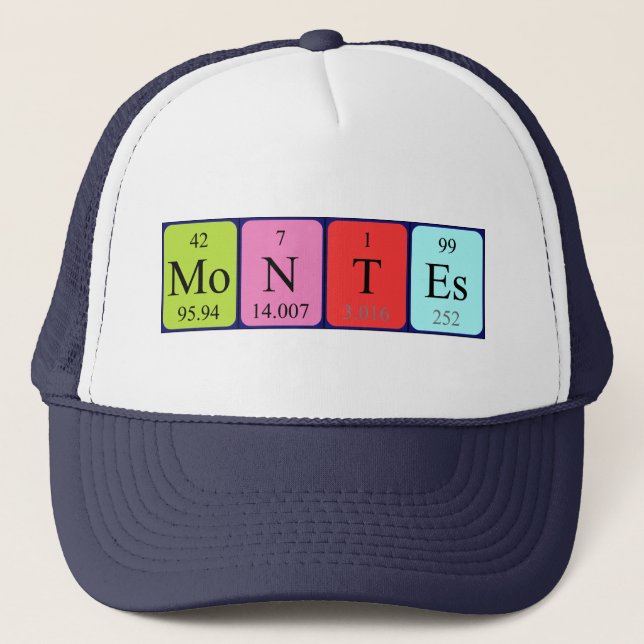 Montes periodic table name hat (Front)