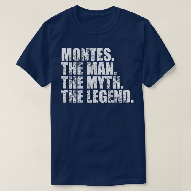 MontesMontes Family name Montes last Name Montes S T-Shirt (Design Front)