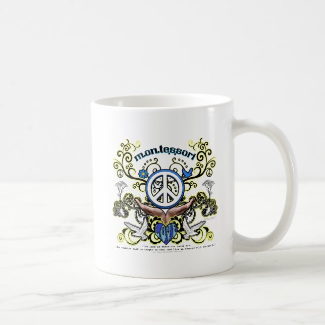 Montesori Peace Coffee Mug (Right)