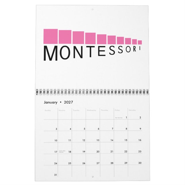 Montessori Calendar and Art Prints (Jan 2027)