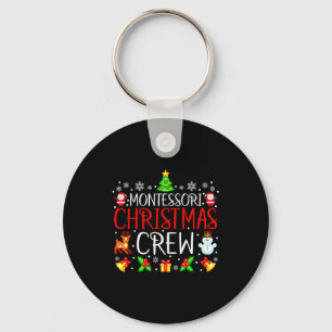 Montessori Christmas Crew Matching Xmas  Key Ring