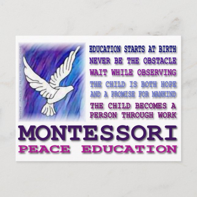 Montessori Dove Postcard (Front)