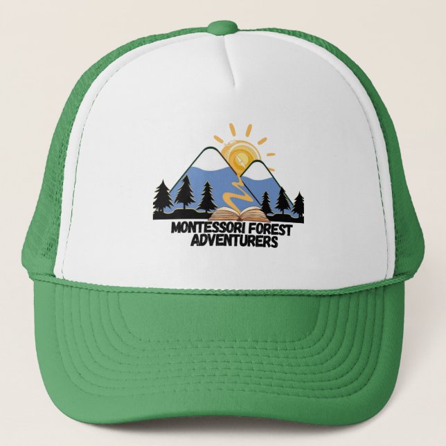 Montessori Forest Adventurers Logo Trucker hat (Front)