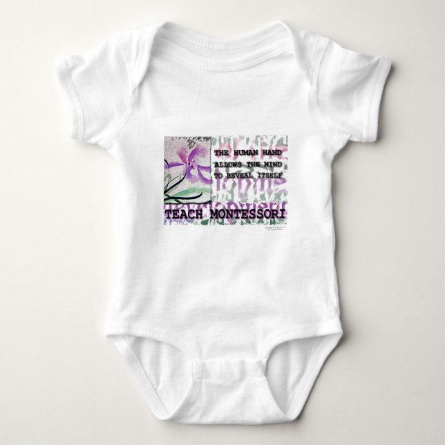 Montessori Iris Baby Bodysuit (Front)